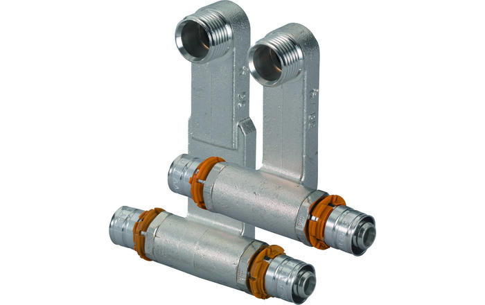 Uponor Smart Base S-Press крестовина под плинтус 16-G1/2"НР-16